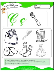 Ç Sesi Çalışma Sayfaları